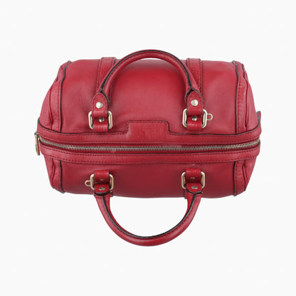 GUCCI Micro Gucci Shima Red Leather 269876 Shoulder Bag