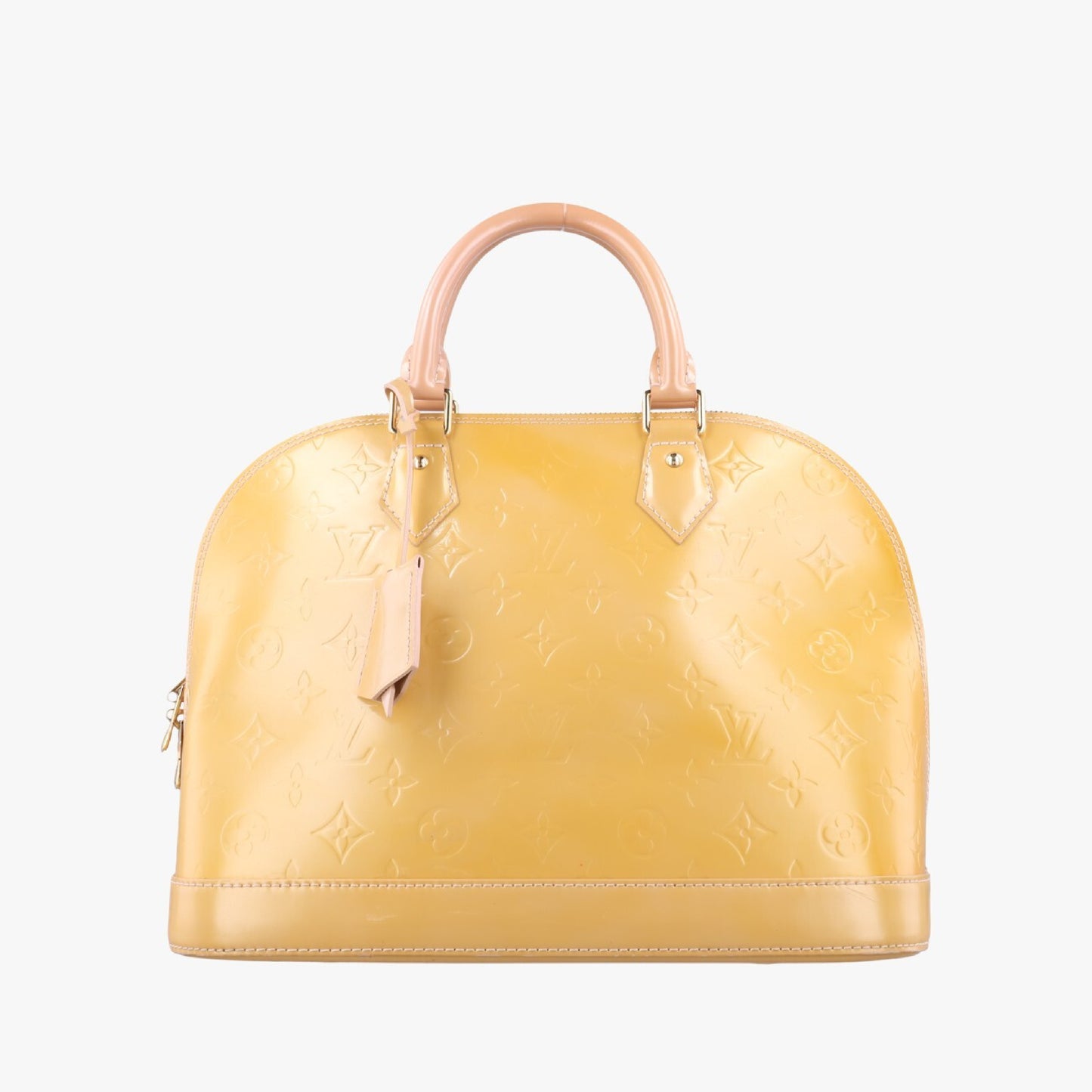 LOUIS VUITTON ALMA PM Jaune Passion Verni M91695 MI0150 Handbag