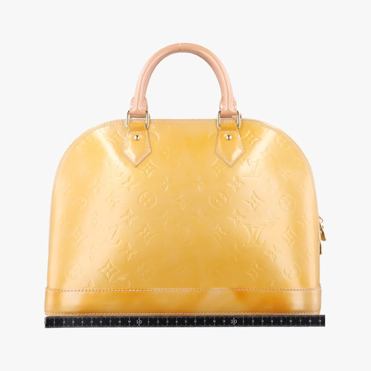 LOUIS VUITTON ALMA PM Jaune Passion Verni M91695 MI0150 Handbag