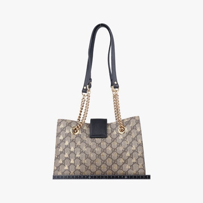 GUCCI Padlock Beige x Multicolor PVC Coated Canvas 498156G027658548 Shoulder Bag