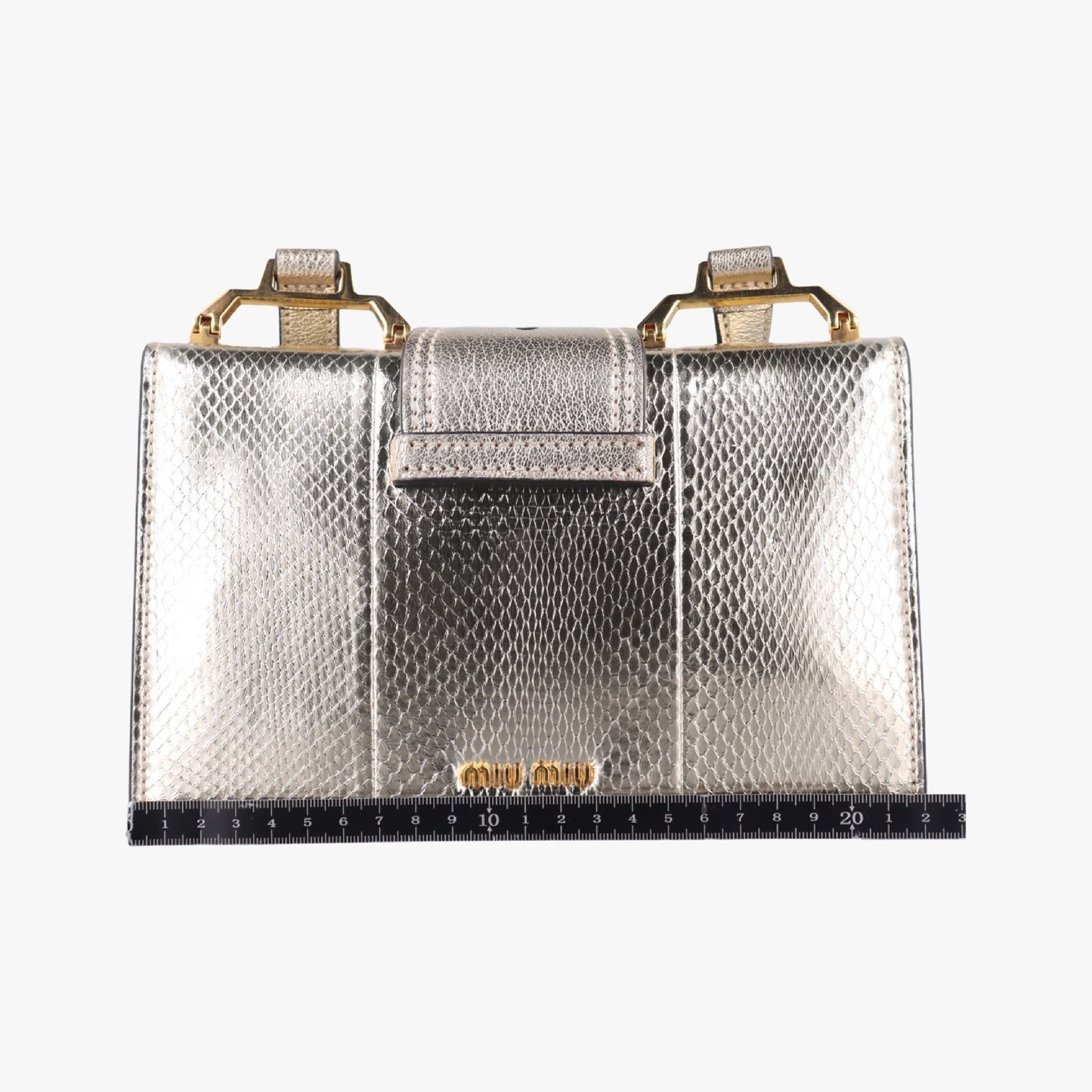 miu miu Miu Mew Lady Light Gold Leather 5BH609235 Shoulder Bag