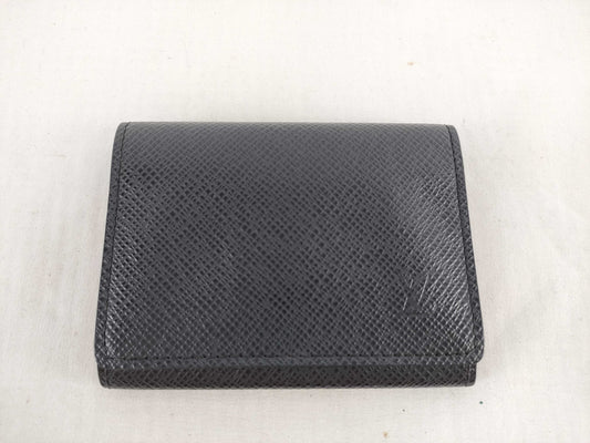LOUIS VUITTON Taiga Louis Vuitton/Business Card Envelope Card Case, Pass Case, Business Card Holder