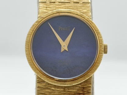 PIAGET 273413 924A6 Hand-Wound Blue Dial VAN CLEEF W Name Women's Watch