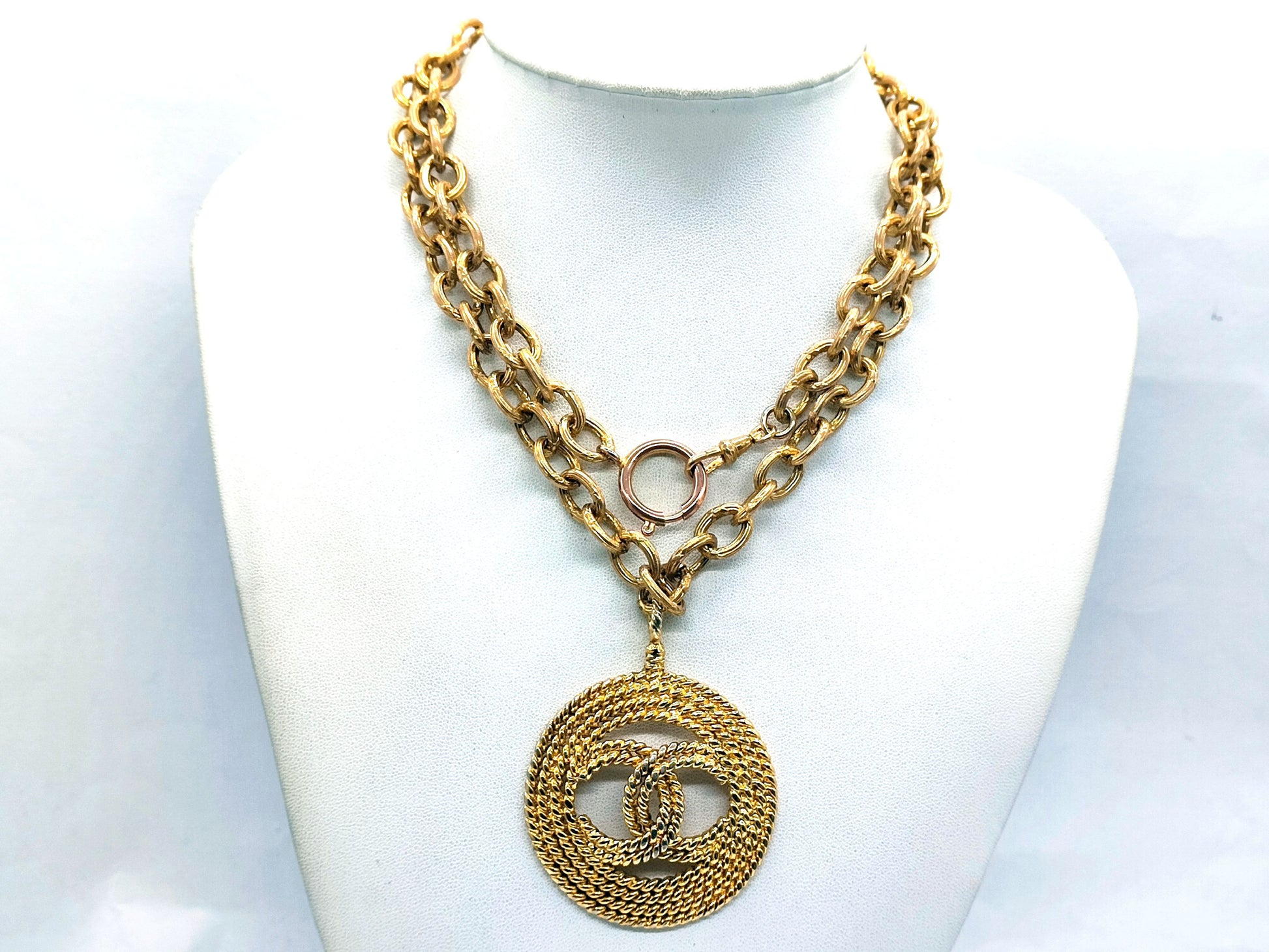 CHANEL Cocomark Mesh Necklace 28 Necklace