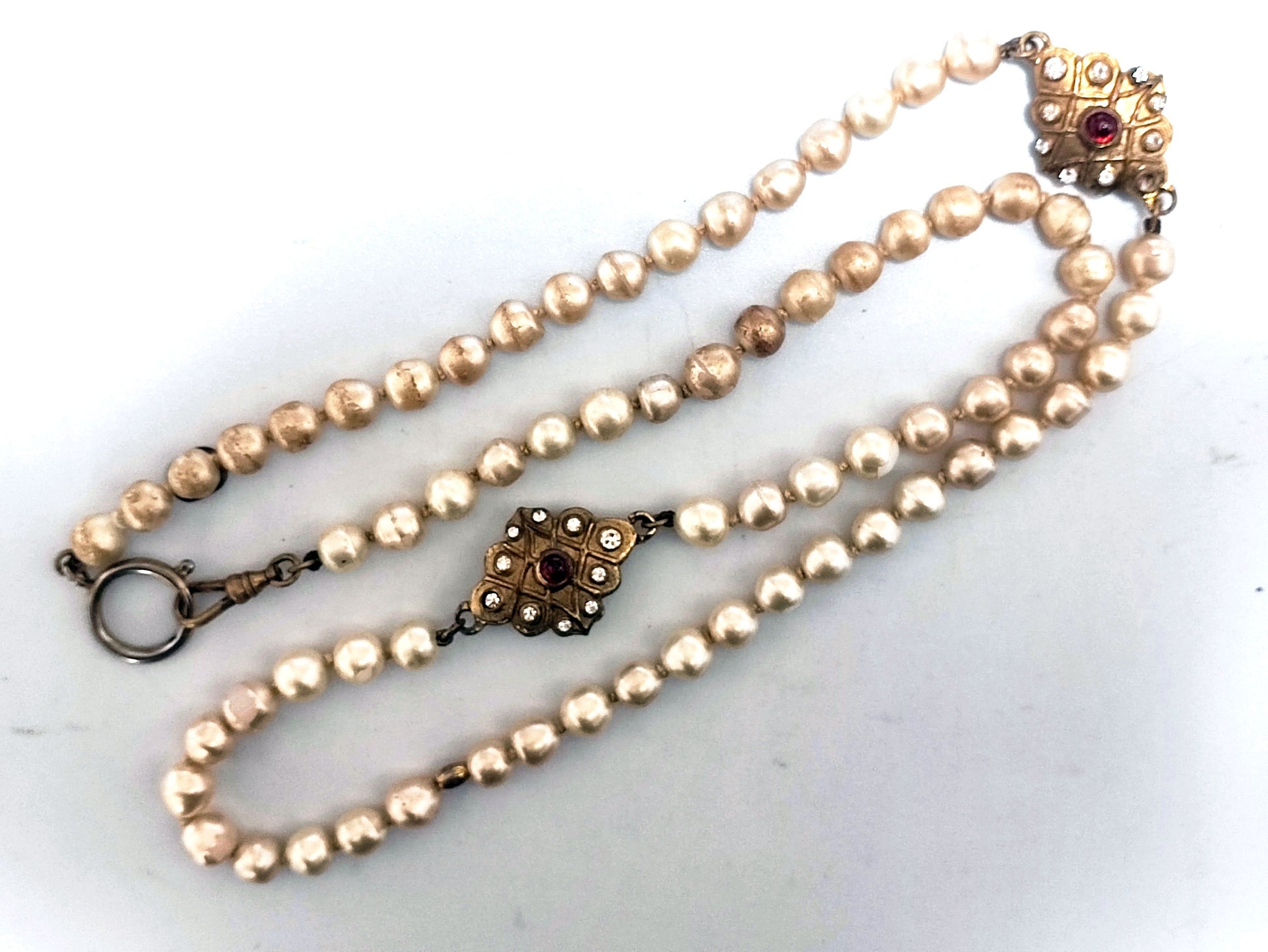 CHANEL Gripoa Rhinestone and Pearl Necklace