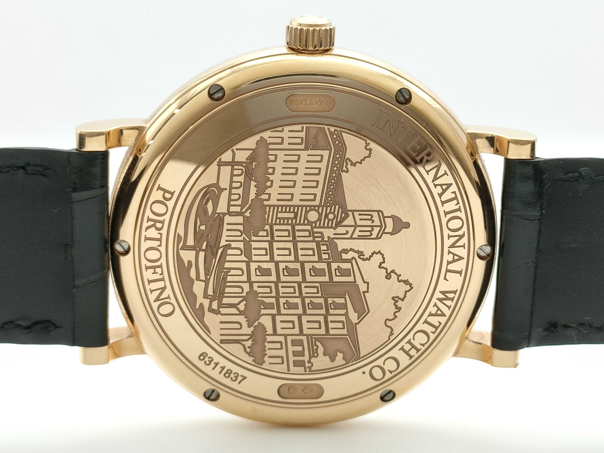 IWC Portofino IW356522 6311837 Automatic 18K Gold Blue Dial Men's Watch