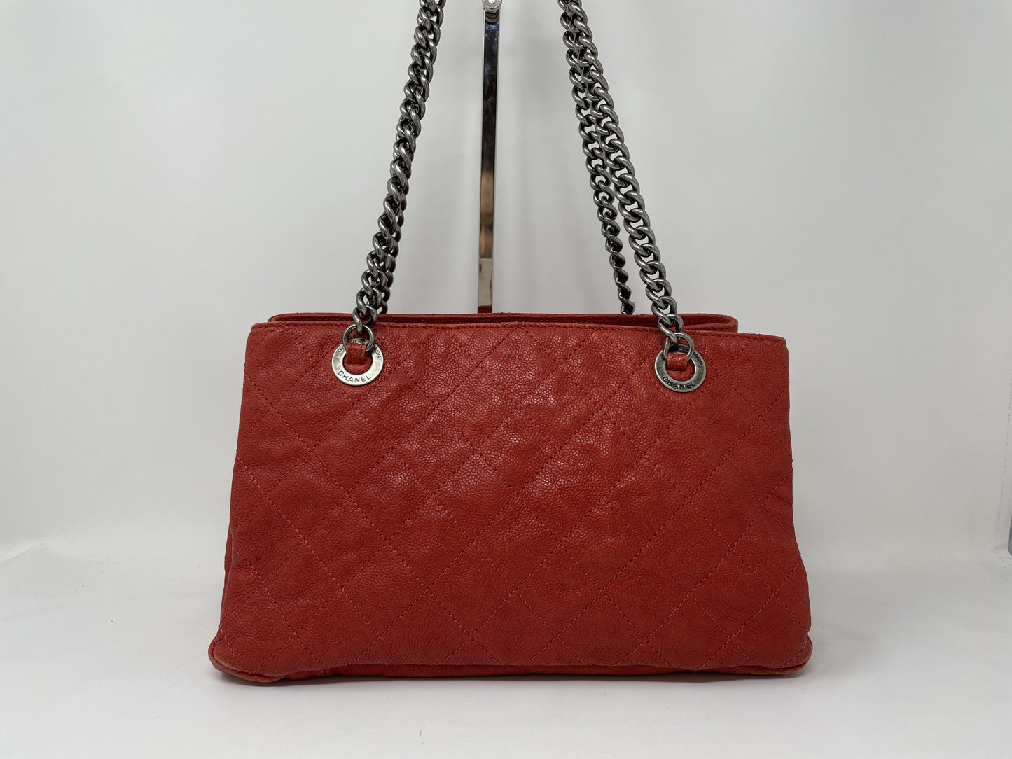 CHANEL CHANEL Tote Bag Matlasse Caviar Skin Cocomark Silver Fittings Tote Bag