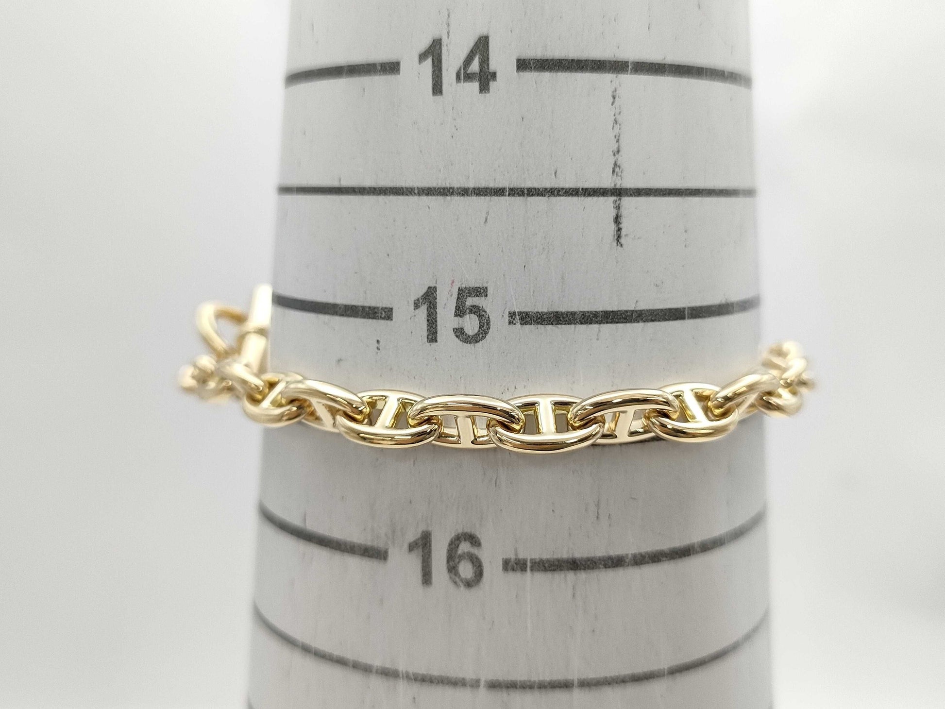 HERMES Chaine d'Ancre TPM 26-link bracelet in YG Au750, 23.4g.