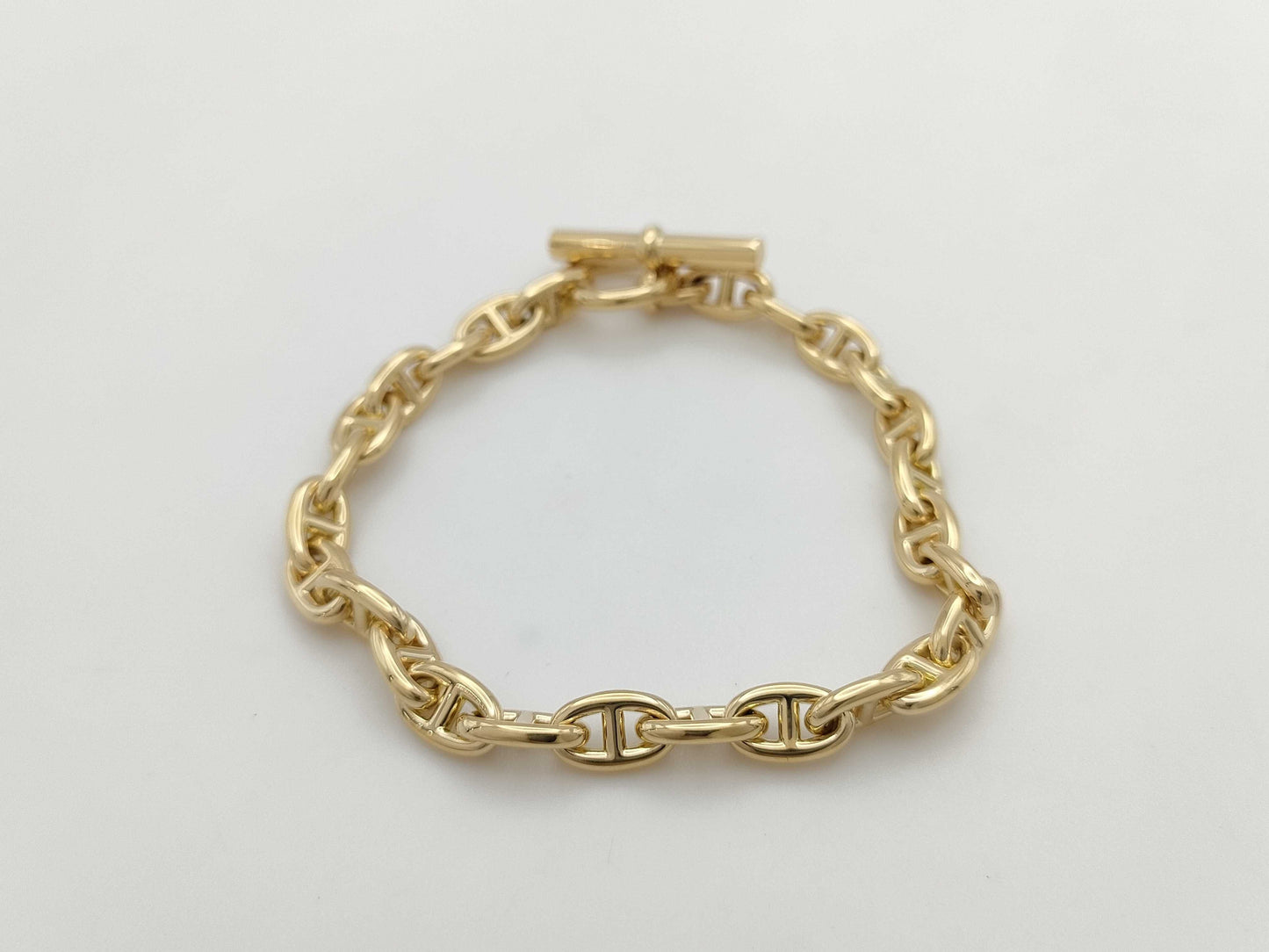 HERMES Chaine d'Ancre TPM 26-link bracelet in YG Au750, 23.4g.