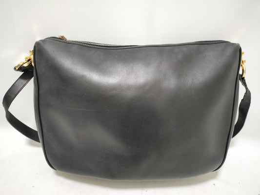 Salvatore Ferragamo Gancini Ferragamo One-Shoulder Bag, All Leather, Black