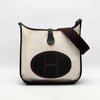 HERMES Evelyn 2 Toile H Leather Shoulder Bag