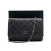 CHANEL Matelasse Coco Mark Lambskin Chain Wallet Shoulder Bag