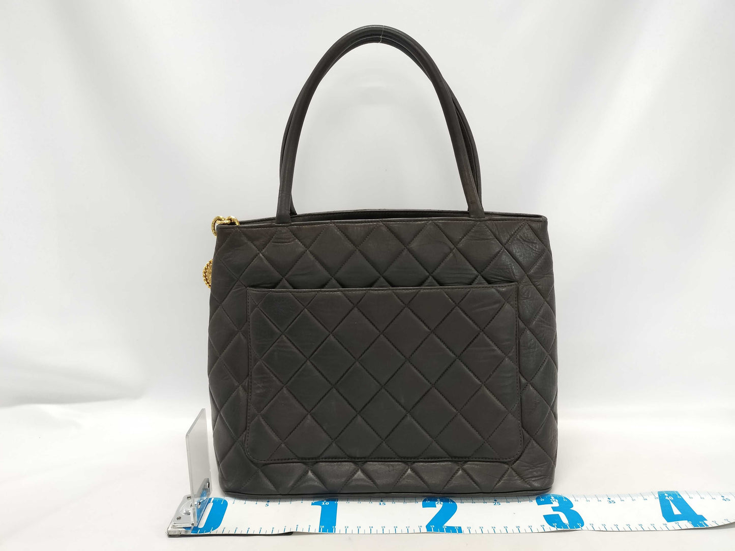 CHANEL Reissue Tote Lambskin Dark Brown Tote Bag
