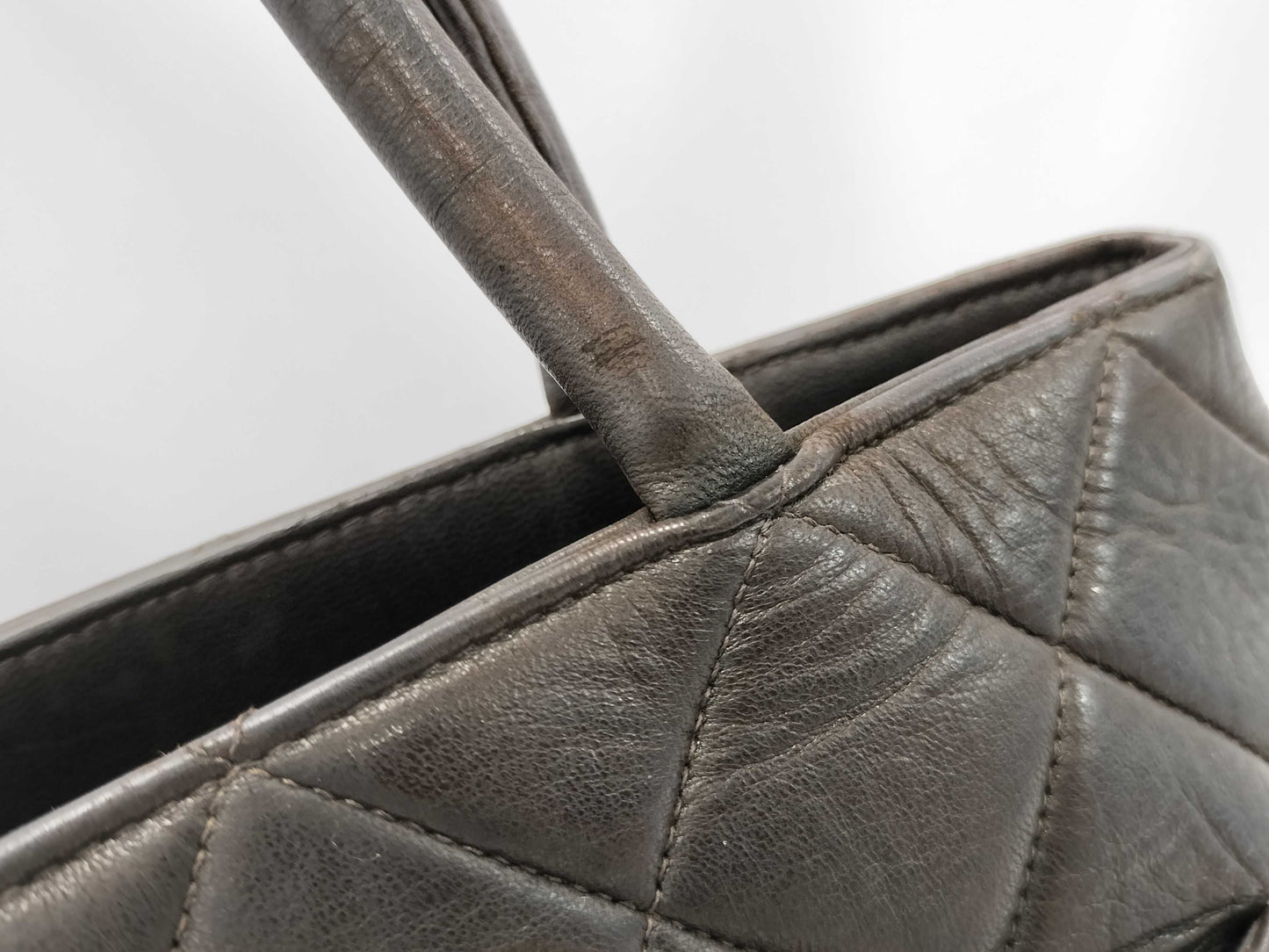 CHANEL Reissue Tote Lambskin Dark Brown Tote Bag