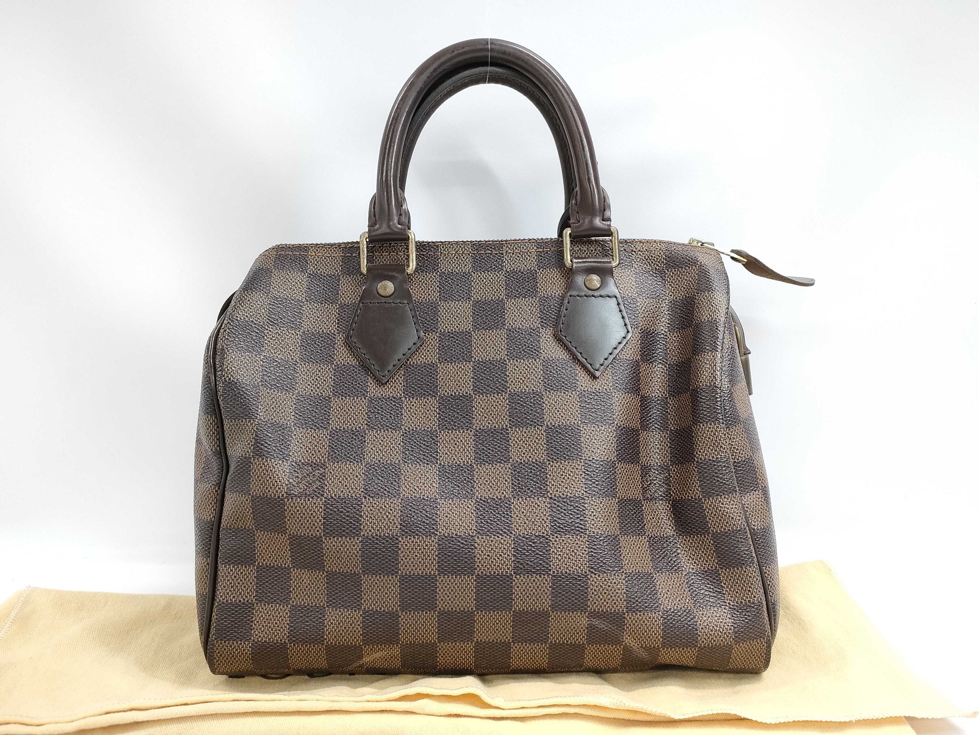 LOUIS VUITTON Vuitton Damier Speedy 25 N41532 SP0097 Brown Bag
