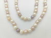 Long Semi-Round Pearl Diameter Approx. 8.4-11.2mm 219.4g Necklace 
