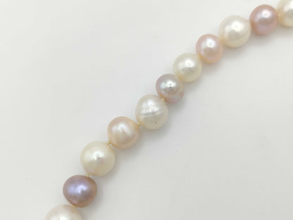 Long Semi-Round Pearl Diameter Approx. 8.4-11.2mm 219.4g Necklace 
