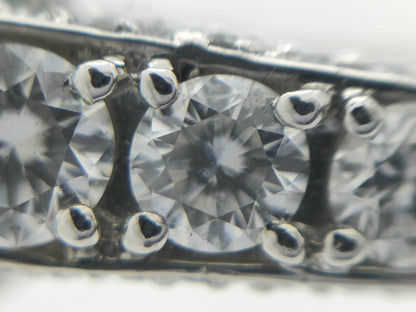Paraiba Tourmaline 3.719ct D1.26ct Pt950 8.0g Ring 