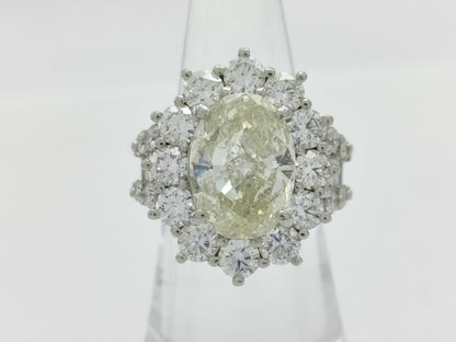 D7.072ct FD4.50ct Pt900 18.6g Ring 