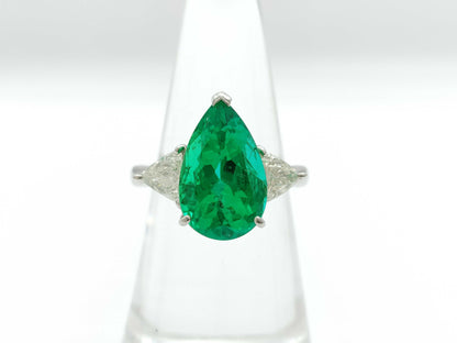 E4.80ct D0.783ct Pt900 8.7g Ring 