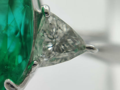 E4.80ct D0.783ct Pt900 8.7g Ring 