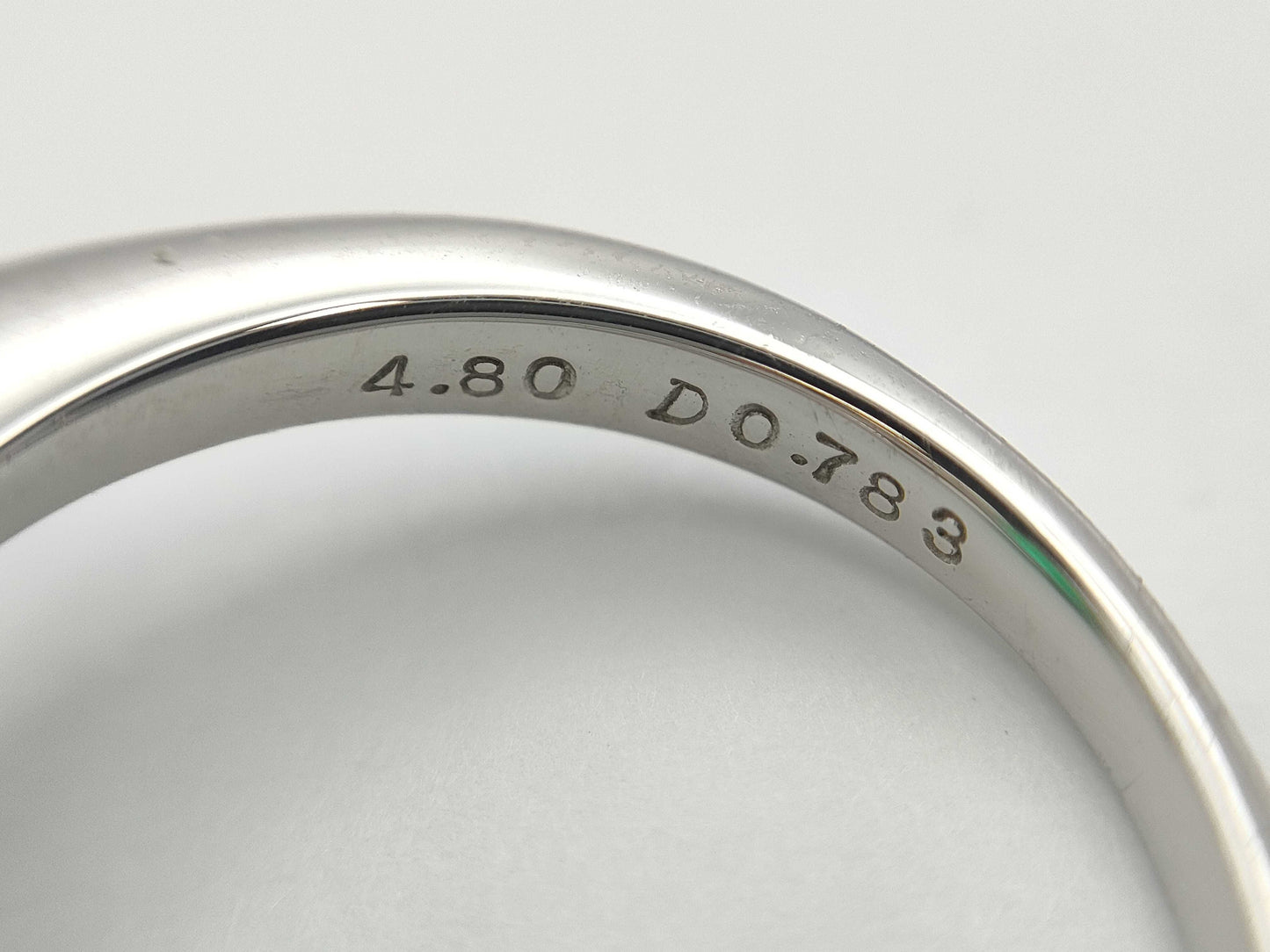 E4.80ct D0.783ct Pt900 8.7g Ring 