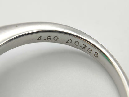 E4.80ct D0.783ct Pt900 8.7g Ring 