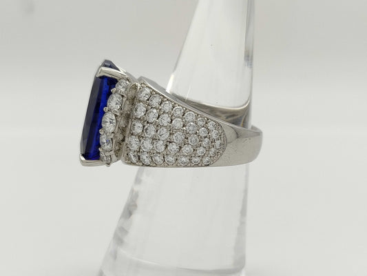 TZ12.84ct D2.50ct Pt900 21.1g Ring 