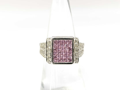S0.75ct D1.25ct K18WG 9.9g Ring 