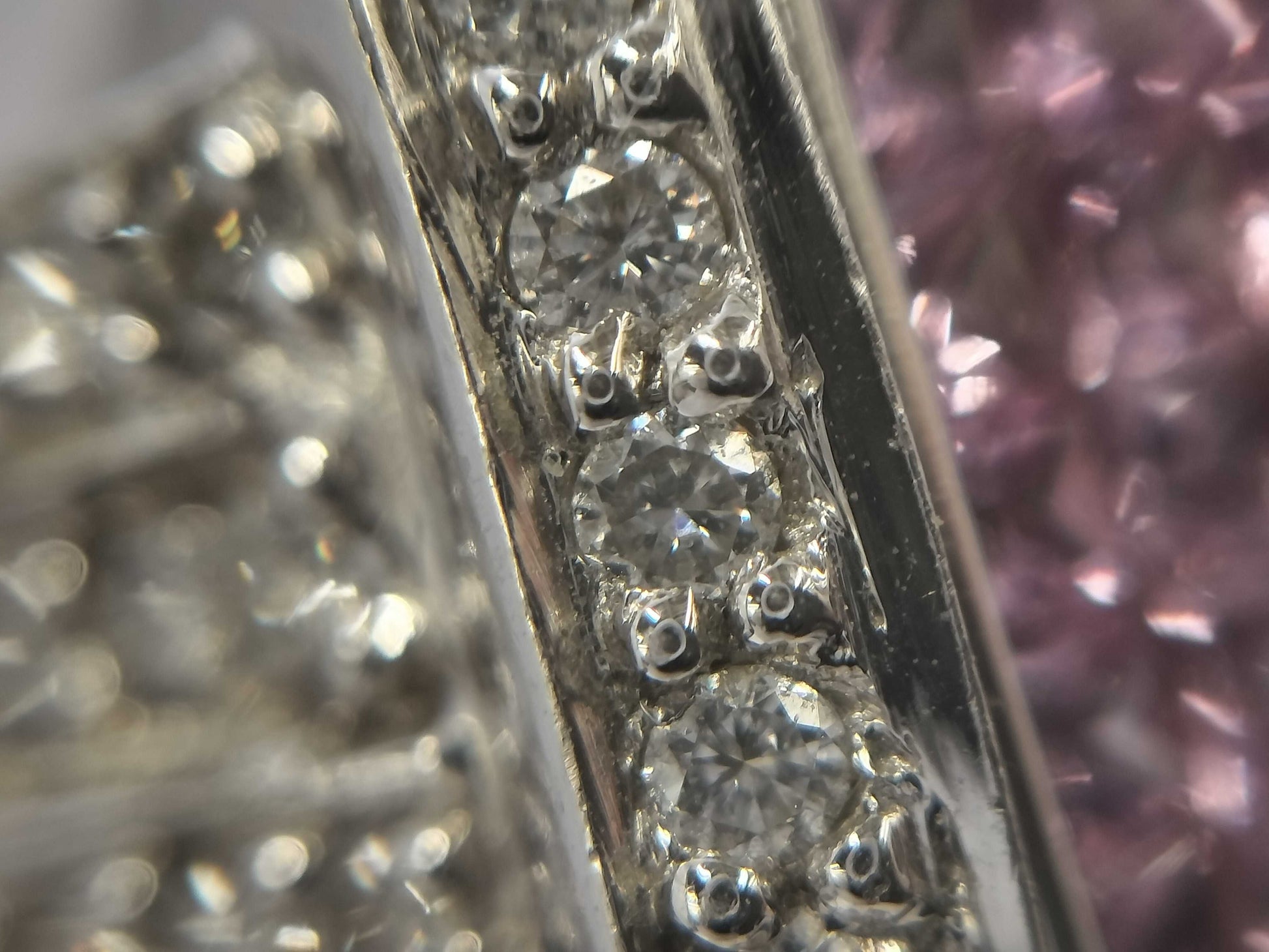 S0.75ct D1.25ct K18WG 9.9g Ring 