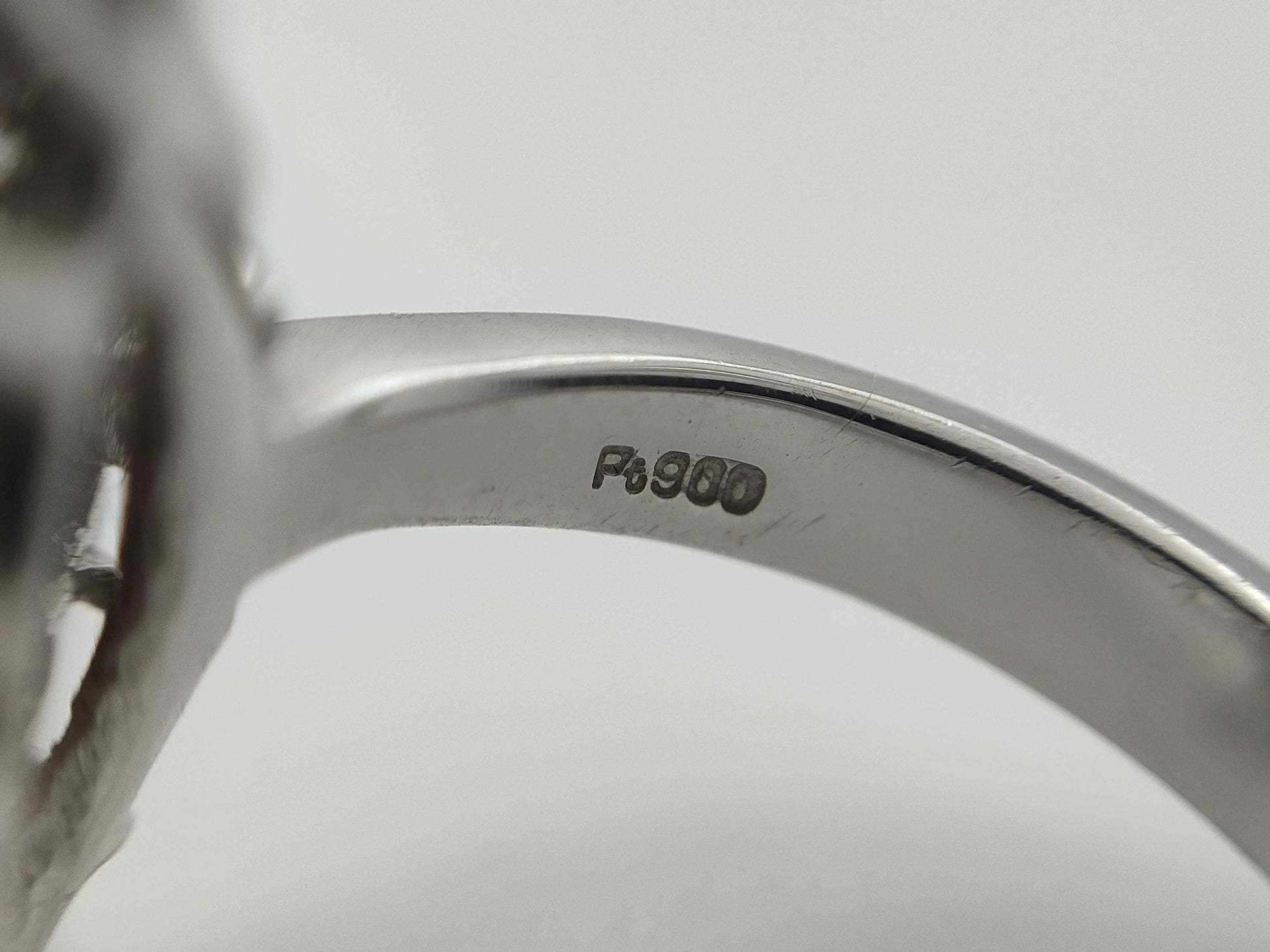 R3.01ct D1.00ct Pt900 12.8g Ring 