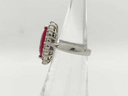R3.01ct D1.00ct Pt900 12.8g Ring 