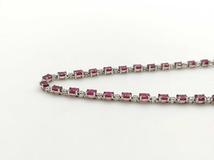 R14.32ct D0.73ct K17WG 17.2g Necklace 