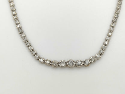 D5.0ct K18WG 13.1g Necklace 