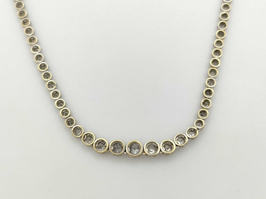 D5.0ct K18WG 13.1g Necklace 