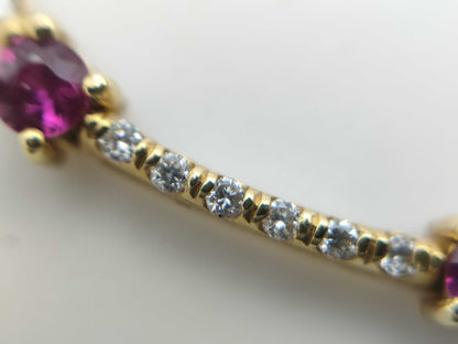 R2.80ct D1.00ct K18 14.7g Necklace 
