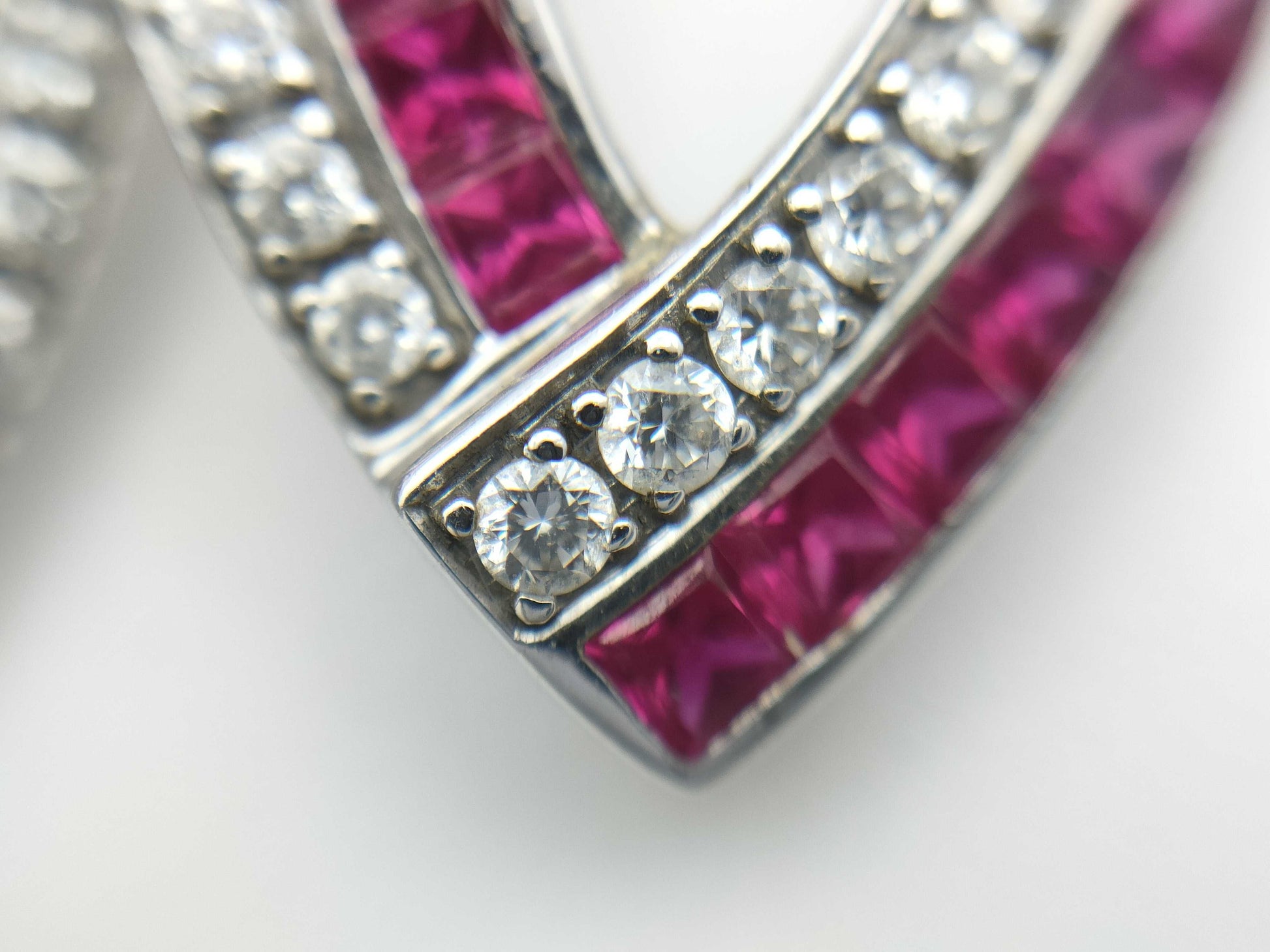R3.25ct D1.05ct K18WG 5.6g Earrings 