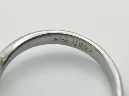 D0.220ct Pt900 2.4g Ring 