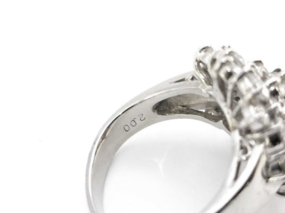 D2.00ct Pt900 8.7g Ring 