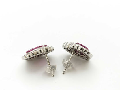 S1.29/1.29ct K18WG/K14WG 4.5g Earrings 