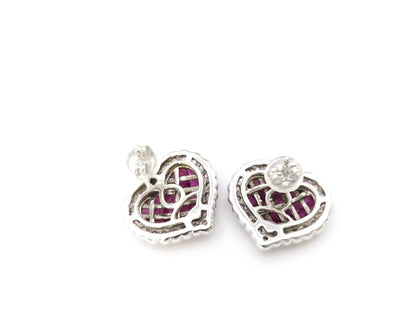 S1.29/1.29ct K18WG/K14WG 4.5g Earrings 