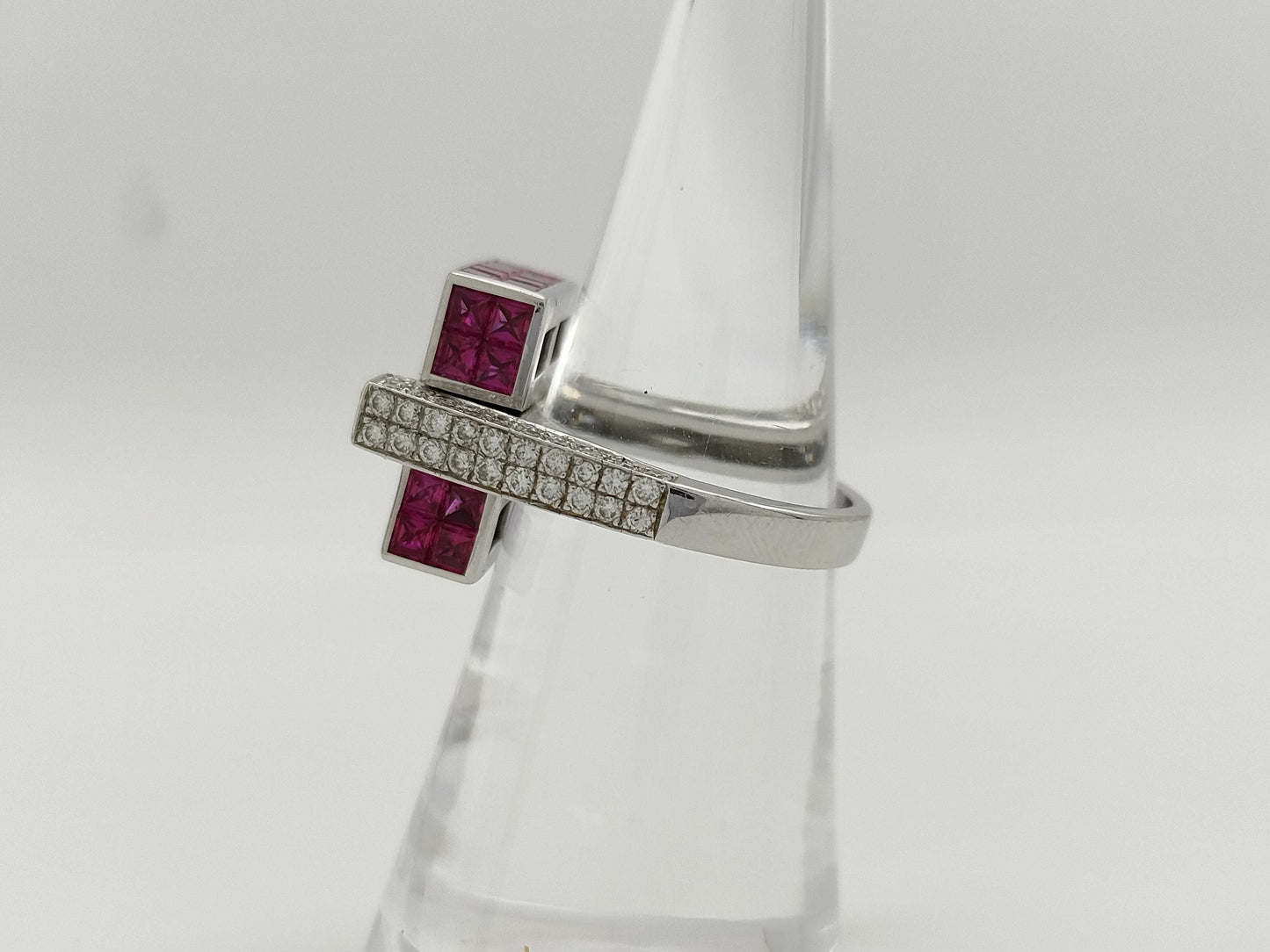 Ruby Diamond K18 10.0g Ring 