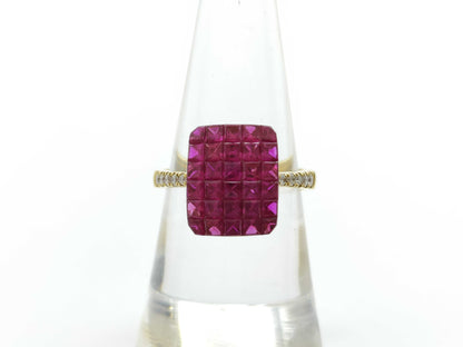 R3.06ct D0.14ct K18 5.3g Ring 
