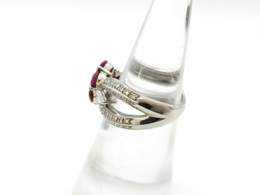 R2.30ct D0.65ct Pt900 11.8g Ring 
