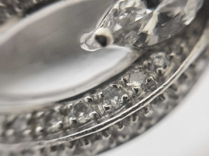 R2.30ct D0.65ct Pt900 11.8g Ring 
