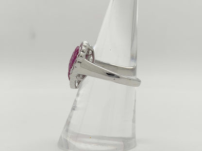 S2.60ct K18Wg 7.3g Ring 