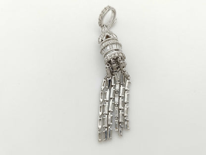 D1.54ct K18WG 5.9g Pendant Top 