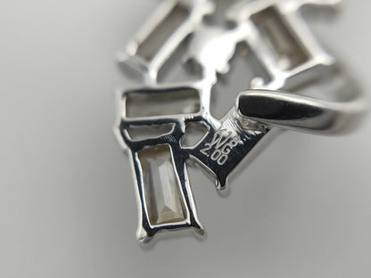 D2.00ct K18WG 4.6g Pendant Top 