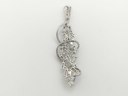 D2.00ct K18WG 4.6g Pendant Top 