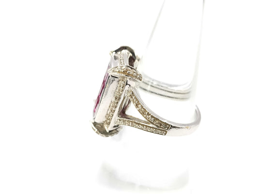 R1.50ct D0.45ct K18WG 8.8g Ring 